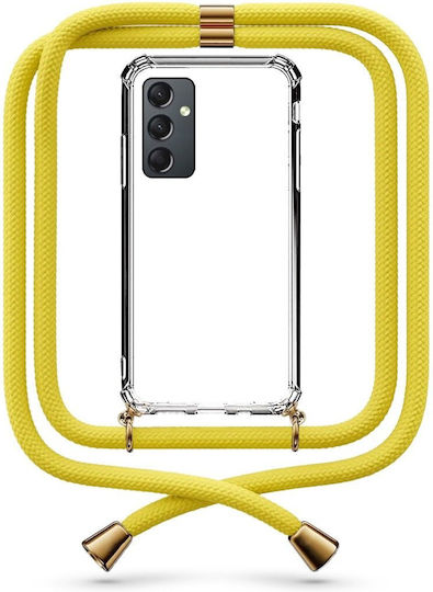 Θήκη Κινητού Διάφανη Κορδόνι Yellow Galaxy A24