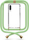 Θήκη Κινητού Διάφανη Κορδόνι Lime Green Galaxy A30s