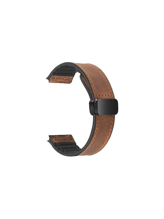 Trender Brown Silicone Strap (22 Mm)