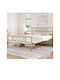 SteweHome Metallbett Mit Doppelter Nutzung Gold 100x200cm