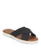 Mae Flache Sandalen für Damen Schwarz