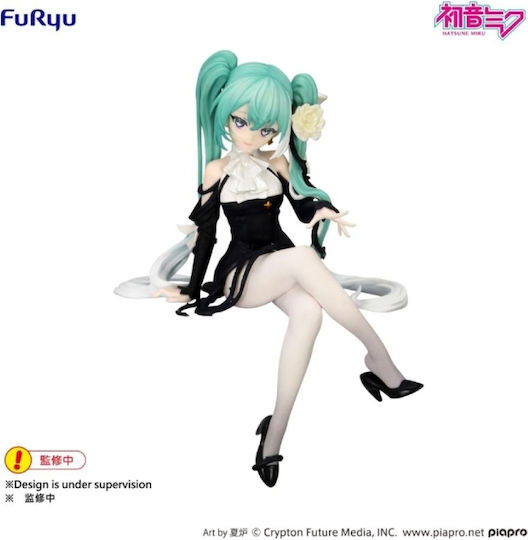 Hatsune Miku Opritor De Tăiței Zână A Florii Trandafir Alb Miku Statuie 14cm