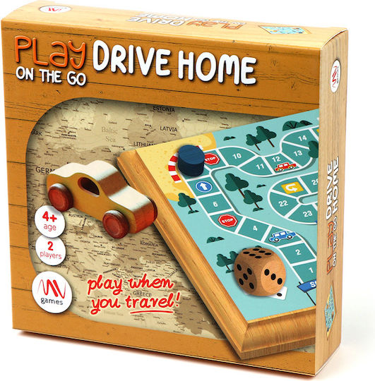 Επιτραπέζιο Παιχνίδι Play On The Go - Drive Home για 2 Παίκτες 4+ Ετών Mathv