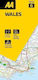 Road Map Wales Automobile Association