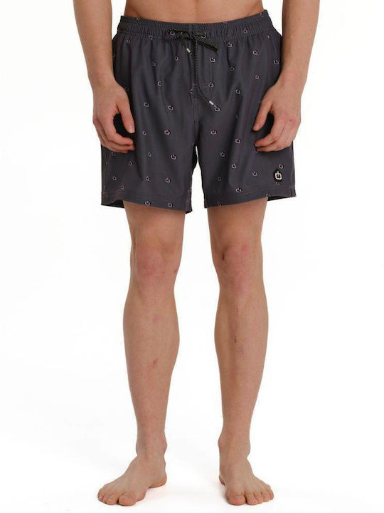 Emerson Men's Swim Shorts Off Black with Patterns