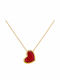 Atofio Kosmima Necklace With Heart Design In 14K Gold