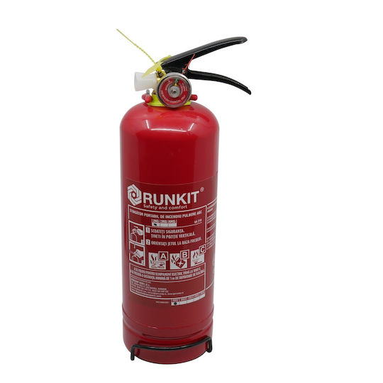 Extinctor Auto P2 Manometru 2 Kg Pulbere Aprobat Rar Suport Mașini Autovehicule Utilitare