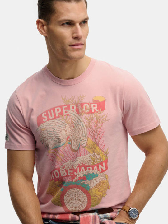 Superdry 'vintage Logo Tokyo' T-shirt Ροζ