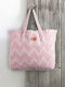 Nima Vida Stoff Strandtasche Rosa