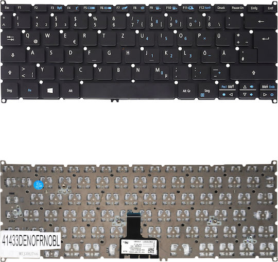 Deutsche Tastatur Für Laptop German Laptop Keyboard Acer Aspire R14 R5-471t R5-431t R7-372t R5-471 6b.g7tn5.001 6b.g7tn5.011 6b.g7tn5.014 V153462a Nsk-r5abc De Nο Frame Black Κωδ.41433denofrnobl
