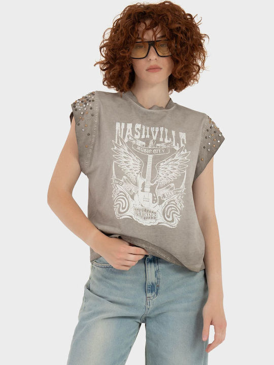 Γυναικείο T-shirt Olive