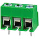 Wire Connection Strip Printed 3p P5 H10.2 300v/10a Green Kf126v-3p-1-4 Dft Set 100