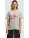 Damen T-Shirt Lightasphalt