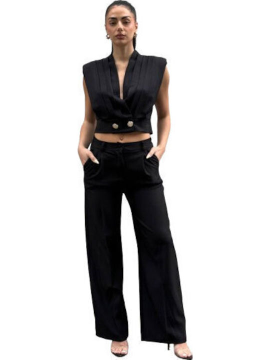 Women's Black Set with Trousers