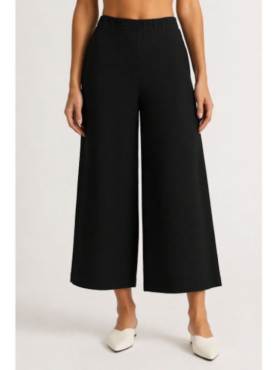 Women's Cotton Pantaloons in Regular Fit Black SC-Q8119-26TR-BLACK