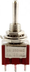 Mini Switch On-on Dpdt Chrome