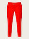 Women's Fabric Trousers Red