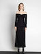 Rochie Midi De Seara Neagră