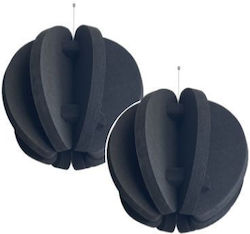 Acustico Radial-Sphere-5-Schwarz-Set Audio-Behandlungsmaterial Panel (2 Stück) Acustico Radial-Sphere-5-Schwarz-Set Audio-Behandlungsmaterial Panel (2 Stück)