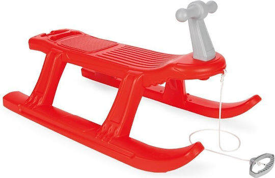Children's Sled Front Support Pilsan Snow Monster Red Ergonomic Seat Rope Handle Included