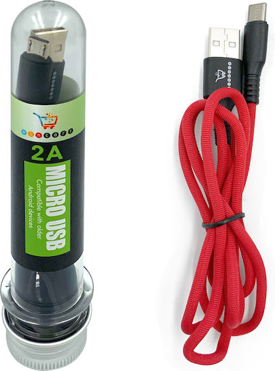 Regular USB 2.0 to Micro USB Cable Red 1m Ω5090306-002 1 Piece