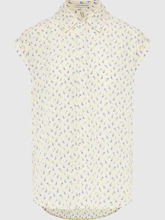 Funky Buddha Short Sleeve Women's Denim Shirt O...