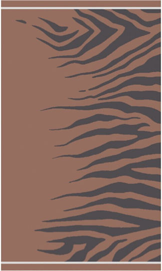 24home.gr Brown Beach Towel 160x86cm