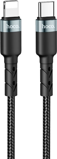 Hoco Braided USB-C to Lightning Cable Μαύρο 2m 51376-OC