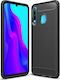 Carbon Umschlag Rückseite Silikon Schwarz (Huawei Mate 30 Pro)