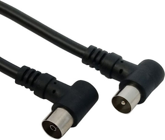Bridge Cable Καλώδιο Κεραίας Coax male - Coax female Μαύρο 3m 1896 1τμχ