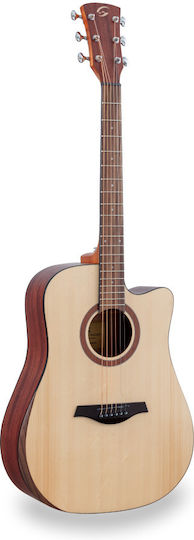 Soundsation Semi-Acoustic Guitar Cutaway Natural