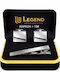 Legend Accessories Μανικετόκουμπα από Ατσάλι σε Ασημί Χρώμα