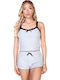 Comfort Καλοκαιρινό Babydoll Γκρι