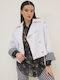 Innocent Kurzes Damen Blazer Weiß