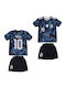 Set Fotbal Copii Messi Naționala Argentinei Mundial 2026 Negru Albastru Balón De Oro Black Blue Unisex Copii Ab7775