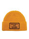 Beanie Unisex Σκούφος Πλεκτός σε Κίτρινο χρώμα