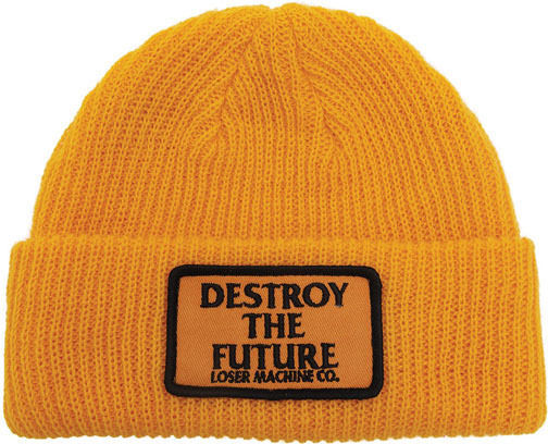Unisex Beanie Strickmütze in Gelber Farbe
