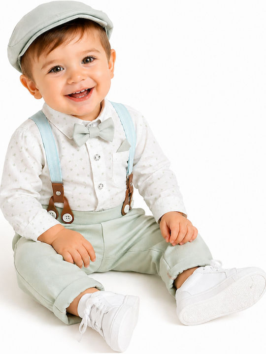 Kids Summer Suit 5 Pieces Soft Pistachio