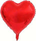 Balloon Heart Foil Red 45cm