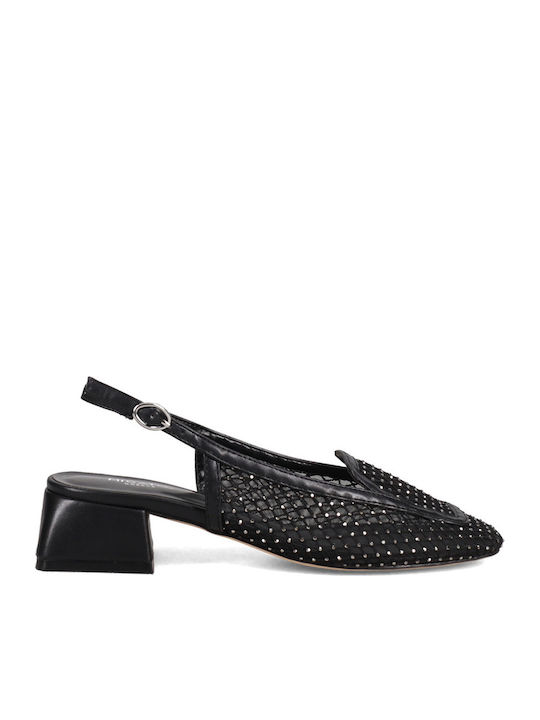 Heels with Strap Black