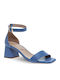 Leather Light Blue Sandals