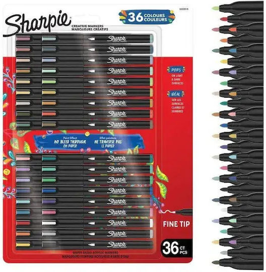 Sharpie Ακρυλικοί Μαρκαδόροι Bl36 Σετ 36τμχ