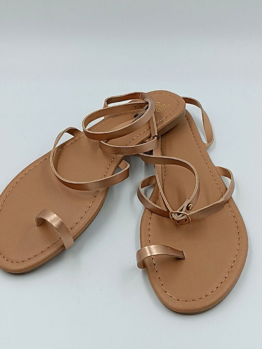 ES9 Women's Flat Sandals Rose Gold