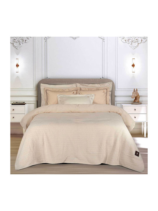 Greenwich Polo Club 4456 Κουβέρτα Πικέ Υπέρδιπλη 220x240εκ. Ecru