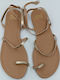 Women's Flat Sandals Gold