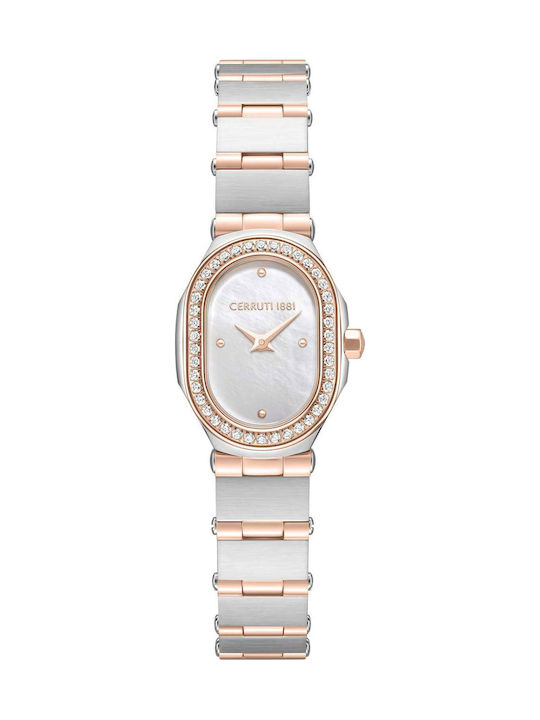 Cerruti Crystals Two Tone Ceas Dama Cu Baterie ...