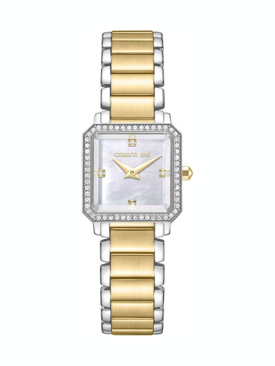 Cerruti Crystals Two Tone Ceas Dama Baterie Cu ...