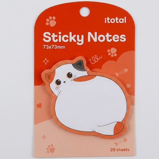 Notizblöcke Aufkleber Notizblöcke I-total 73x73mm 20 Stück Cat 3 Xl3102d