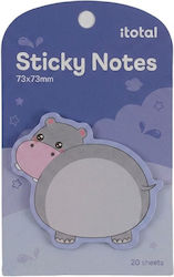 Sticky Memo Notes I-total 73x73mm 20 Sheets Hippo Xl3102i