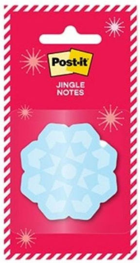 Самозалепващи Листчета Post-it 3m Jingle Notes 50,8 X 50,8 Mm Снежинка 50 Листа